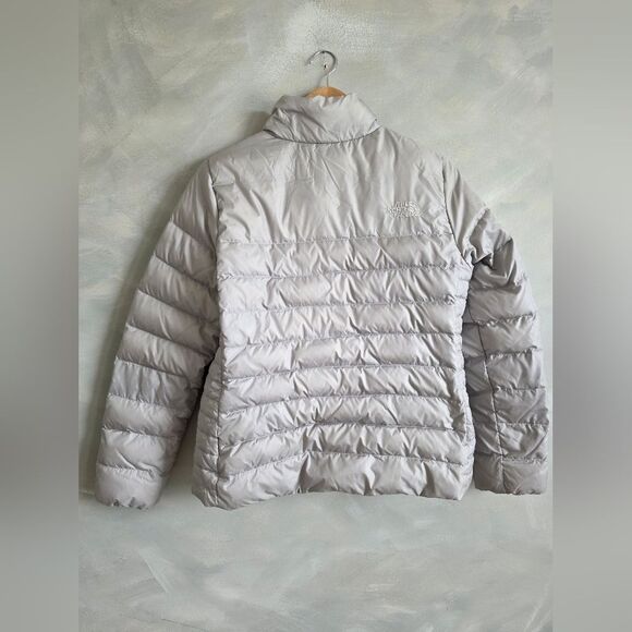The North Face Women's Aconcagua 3 Jacket Grey Meld Sz L Stiff Zipper Down Puff - Picture 5 of 10